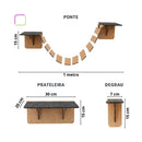 Playground para Gatos - Kit 16 Peças de Diversão e Aventura